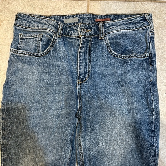 Anthropologie Pilcro Boyfriend Crop Jeans 31 Ankle Ripped Destroyed - Picture 6 of 8